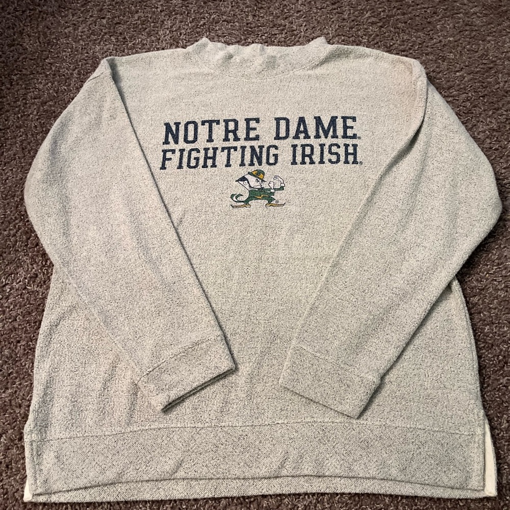 Vintage Norte Dame Fighting Irish sweatshirt mockneck L/XL